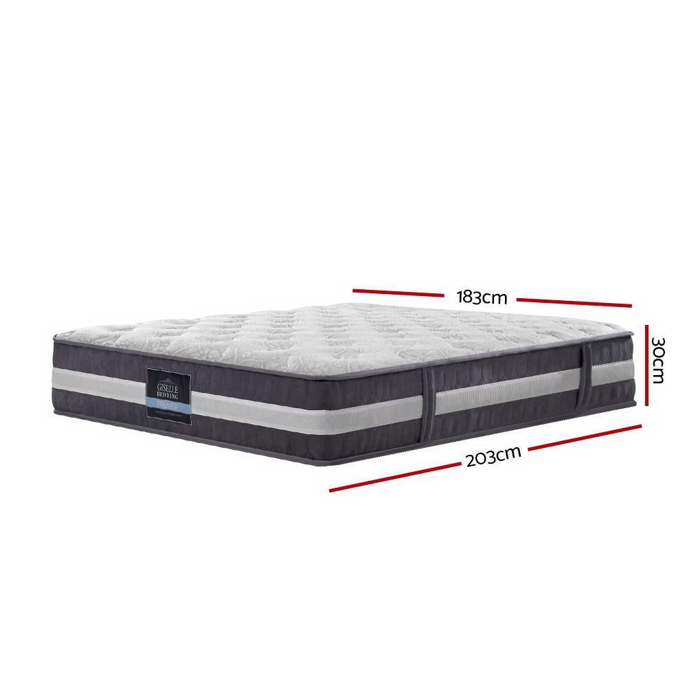 Giselle Bedding 30cm Mattress Medium Firm Queen