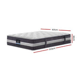 Giselle Bedding 30cm Mattress Pocket Spring King Single - Side View