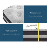 Giselle Bedding 30cm Mattress Pocket Spring King Single - Close-Up Angle