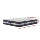 Giselle Bedding Queen Mattress Pocket Spring Queen 30cm - Side View