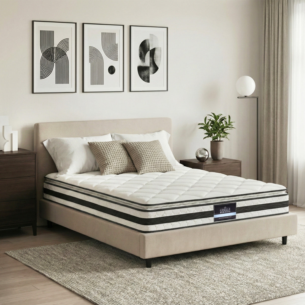 Giselle Bedding 21cm Mattress Pillow Top Double