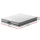 Giselle Bedding 21cm Mattress Pillow Top Double