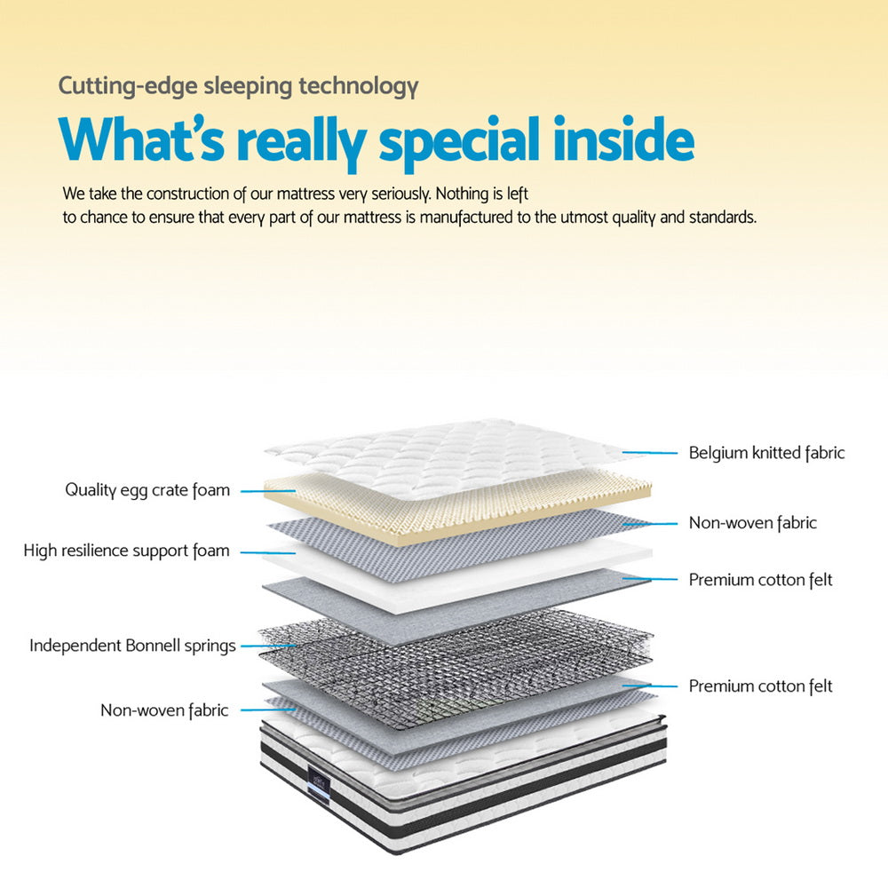 Giselle Bedding 32cm Mattress Euro Top Queen