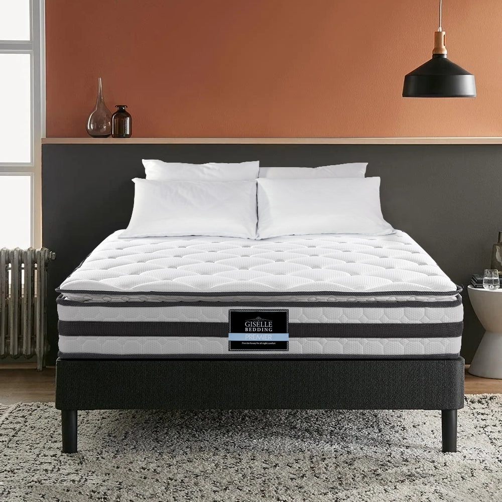Giselle Bedding 32cm Mattress Euro Top Queen