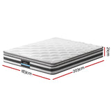 Giselle Bedding 21cm Mattress Pillow Top King - Side View