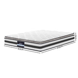 Giselle Bedding 21cm Mattress Pillow Top King Single - Low Angle