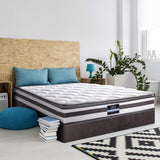 Giselle Bedding 21cm Mattress Pillow Top King Single - Low Angle