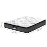 Giselle Bedding 24cm Mattress Pillow Top Double - Side View