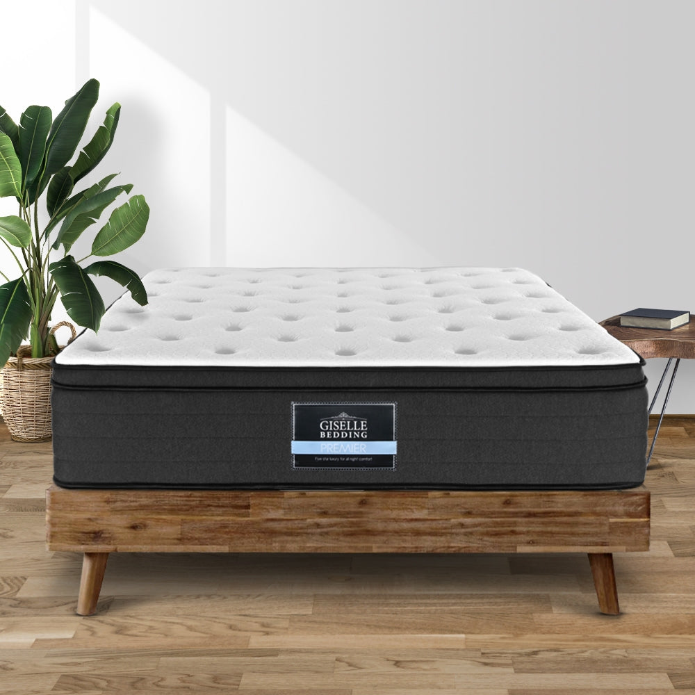 Giselle Bedding 34cm Mattress Euro Top Pocket Spring Single