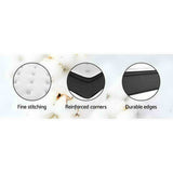 Giselle Bedding 34cm Mattress Euro Top Pocket Spring Single - 45-Degree Angle