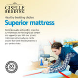 Giselle Bedding 32cm Mattress Euro Top King - Top-Down View