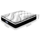 Giselle Bedding 32cm Mattress Euro Top Queen - Side View