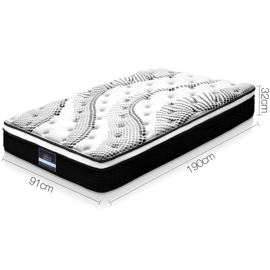 Giselle Bedding 32cm Mattress Euro Top Single, image 3