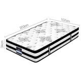 Giselle Bedding 34cm Mattress Euro Top Pocket Spring King Single - Side View