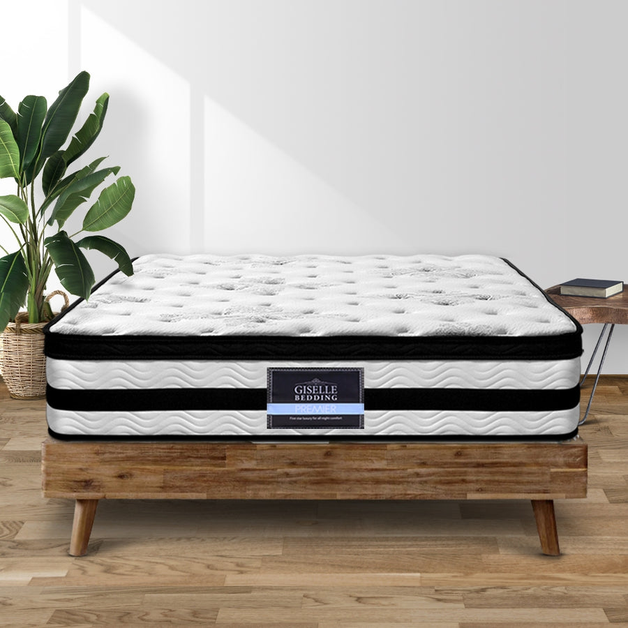 Giselle Bedding 34cm Mattress Euro Top Pocket Spring Super King, image 7