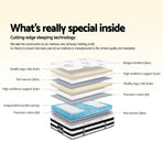 Giselle Bedding 34cm Mattress Euro Top Pocket Spring Super King, image 4