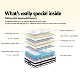 Giselle Bedding 34cm Mattress Cool Gel Memory Foam King - Top-Down View
