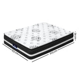 Giselle Bedding 34cm Mattress Cool Gel Memory Foam Queen - Side View