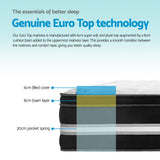 Giselle Bedding 34cm Mattress Cool Gel Memory Foam Queen - 45-Degree Angle