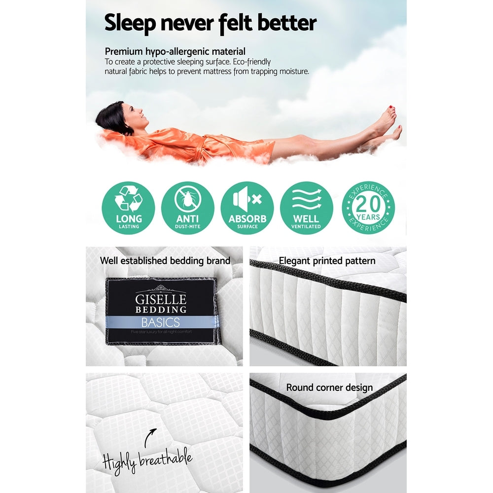 Giselle Bedding 24cm Mattress Pillow Top King Single
