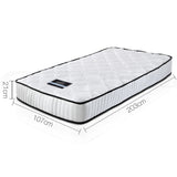 Giselle Bedding 21cm Mattress Tight Top King Single - Front View