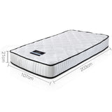 Giselle Bedding 21cm Mattress Tight Top King Single - Side View