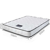 Giselle Bedding 21cm Mattress Tight Top Queen - Side View