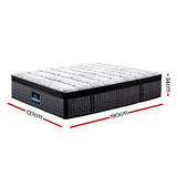 Giselle Bedding 34cm Mattress 9 Zone Latex Foam Double - Side View