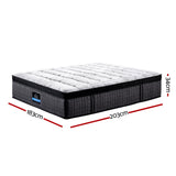 Giselle Bedding 34cm Mattress 9 Zone Latex Foam King - Side View