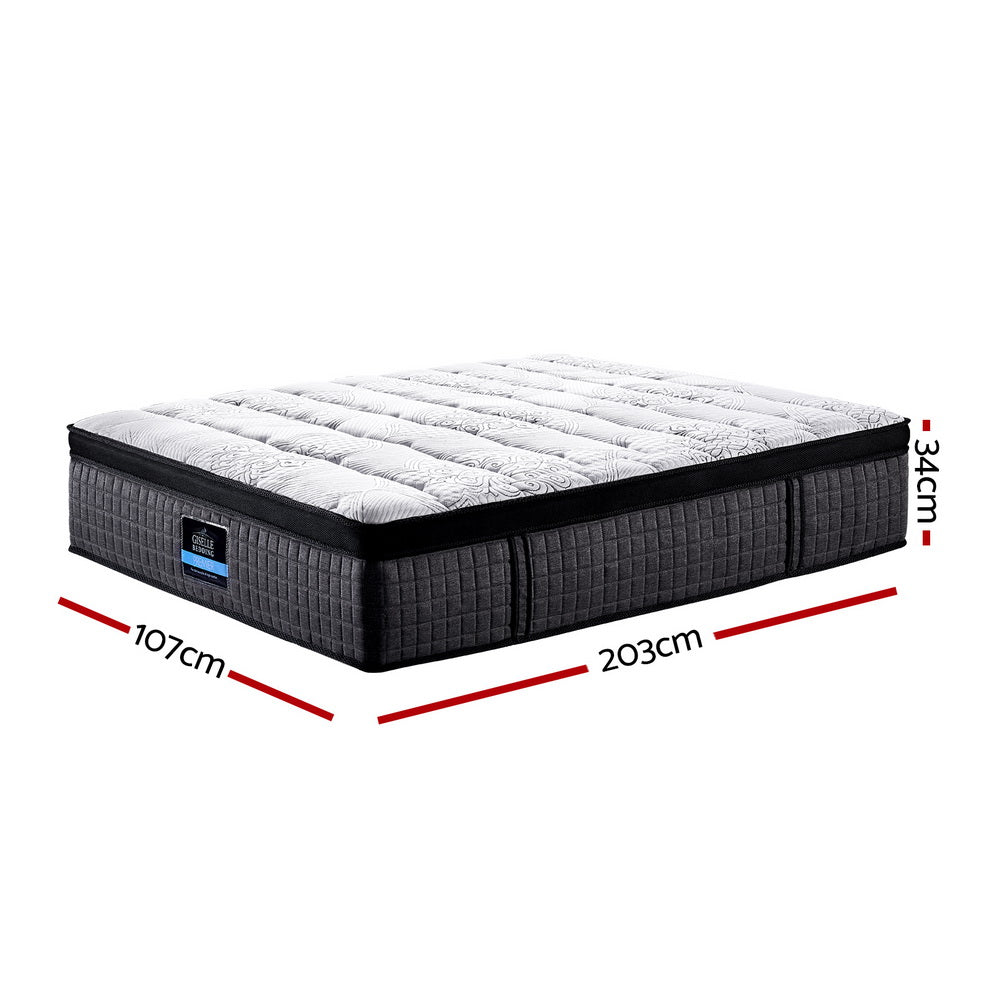 Giselle Bedding 30cm Mattress Pocket Spring King Single