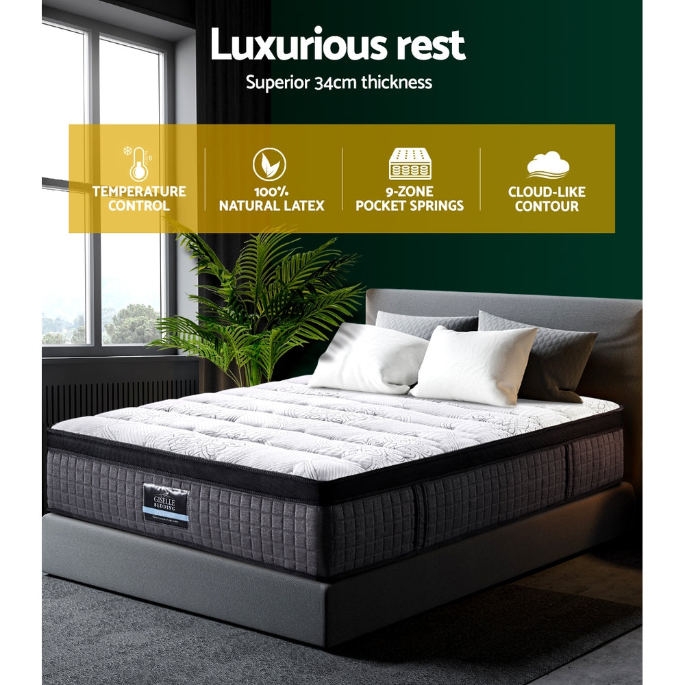 Giselle Bedding 30cm Mattress Pocket Spring King Single