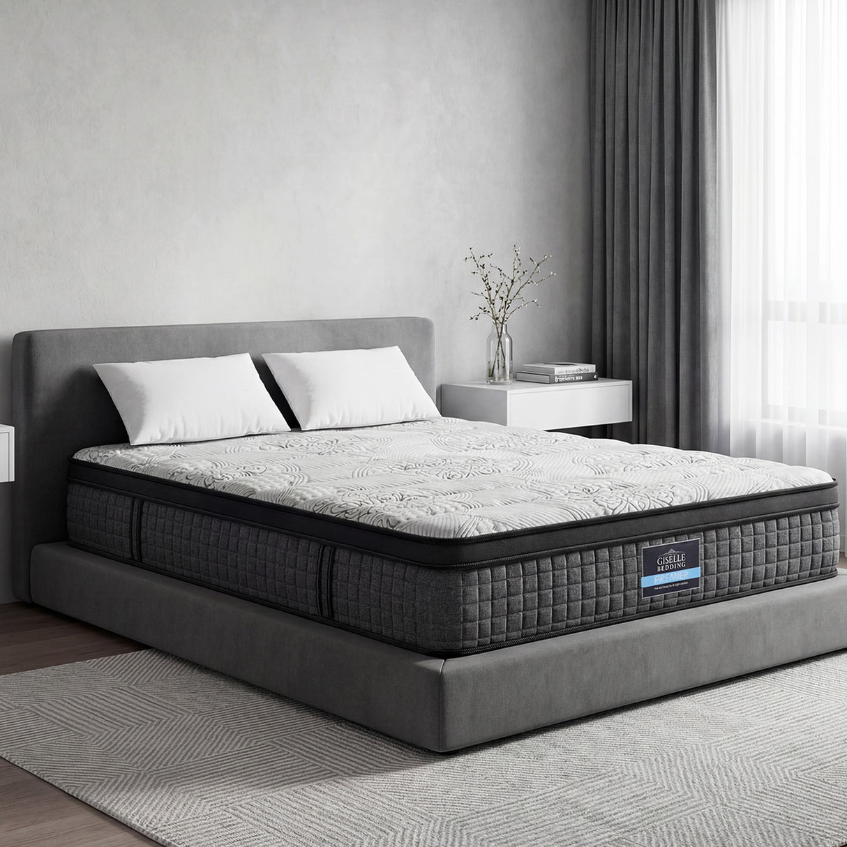 Giselle Bedding 34cm Mattress 9 Zone Latex Foam Queen