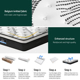 Giselle Bedding 30cm Mattress Pocket Spring Queen - Close-Up Angle