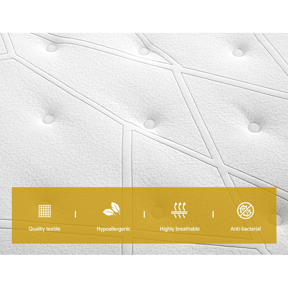 Giselle Bedding 34cm Mattress Double Layer Pocket Spring Double