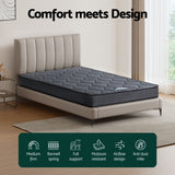 16cm Mattress Giselle Bonnell Spring Single - Top-Down View