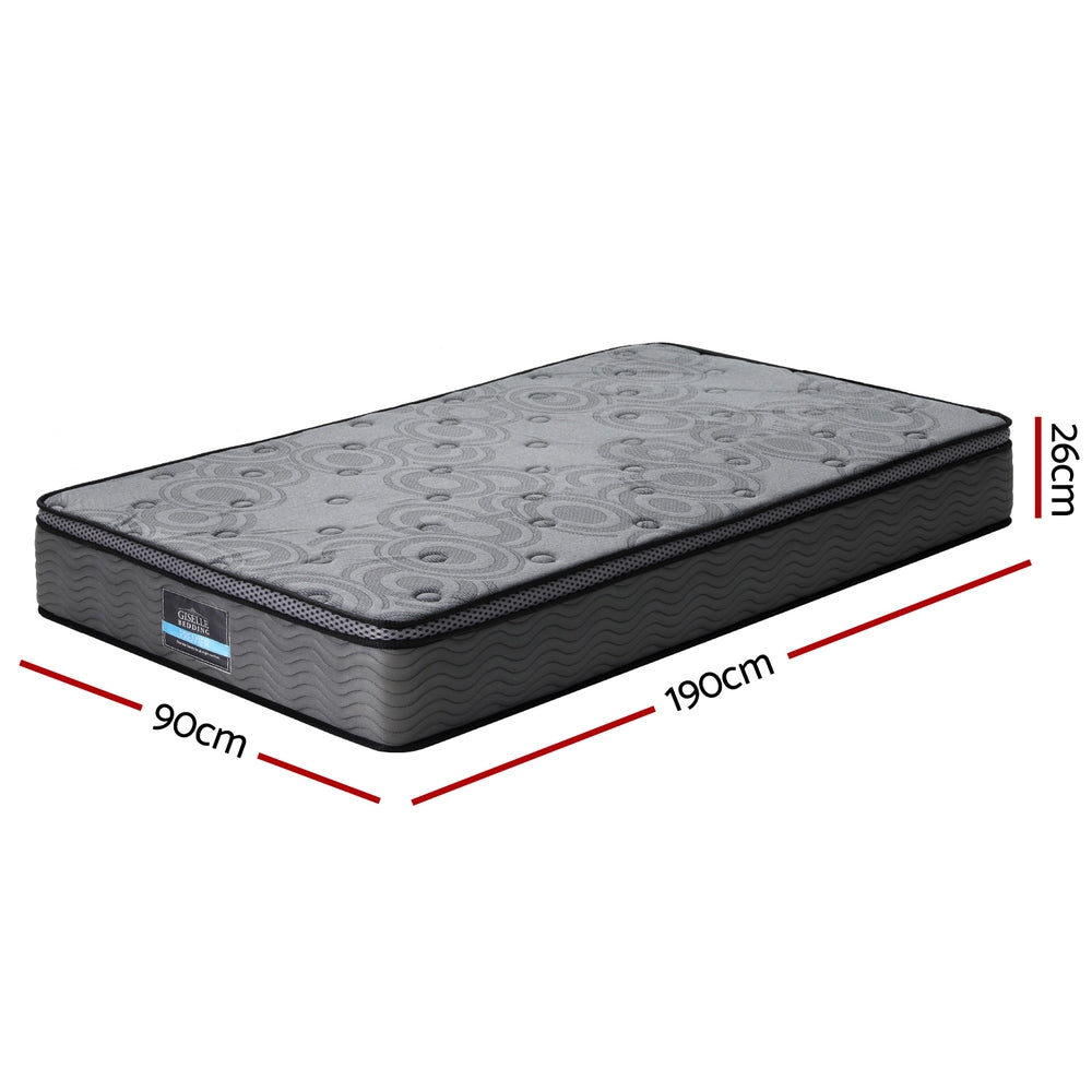 25cm Giselle Mattress King Bed Pocket Spring Mattresses
