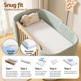 Giselle Bedding 15cm Cot Mattress, 38D Gel Memory Foam Cover - Close-Up Angle