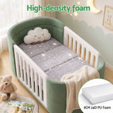 Giselle Bedding Foldable Cot Mattress for Travel Cot, Glow-in-Dark Cover