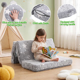 Giselle Bedding Foldable Cot Mattress for Travel Cot, Glow-in-Dark Cover - Top-Down View