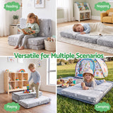 Giselle Bedding Foldable Cot Mattress for Travel Cot, Glow-in-Dark Cover - 45-Degree Angle