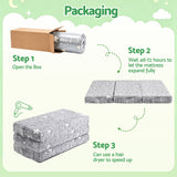 Giselle Bedding Foldable Cot Mattress for Travel Cot, Glow-in-Dark Cover