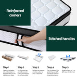 Giselle Mattress Cool Gel Foam 25cm Double - Rear View