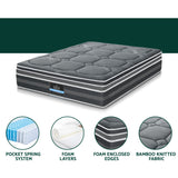 Giselle Bedding 36cm Mattress Cool Gel Memory Foam Single - 45-Degree Angle