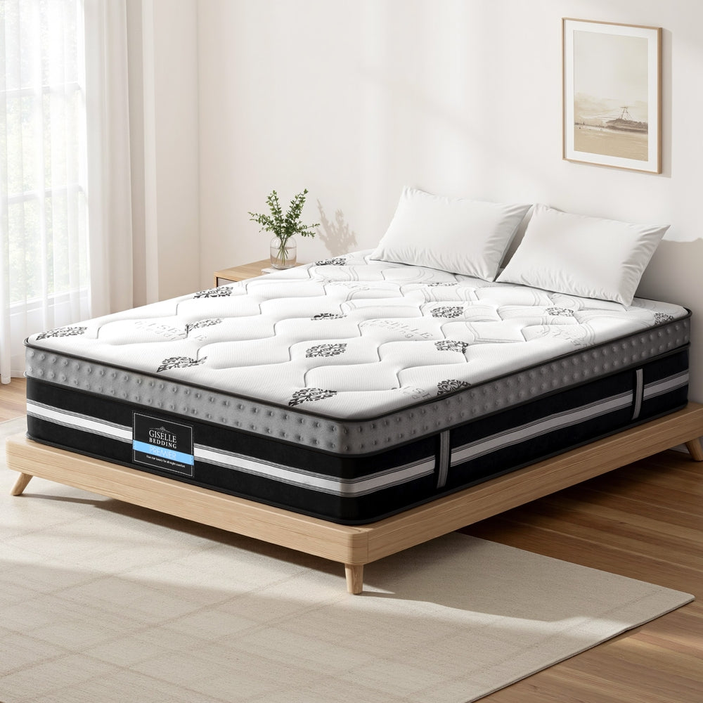 Giselle Bedding King Mattress 35cm Bed in a Box Pocket Spring Gel Memory Foam