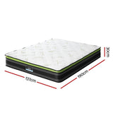 Giselle Bedding 34cm Mattress Cool Gel Memory Foam Queen - Side View