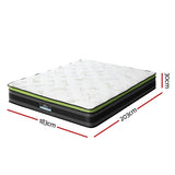Giselle Bedding 36cm Mattress Cool Gel Memory Foam Queen - Front View