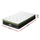 Giselle Mattress Cool Gel Foam 30cm King Single - Front View