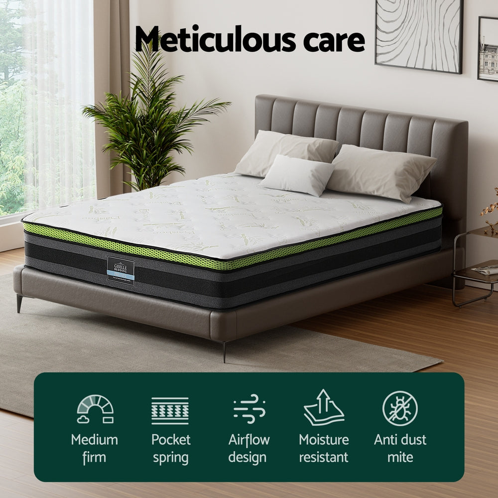 Kingston Slumber Mattress SINGLE Bed Size Bonnell Spring Bedding Firm Foam Top 16CM