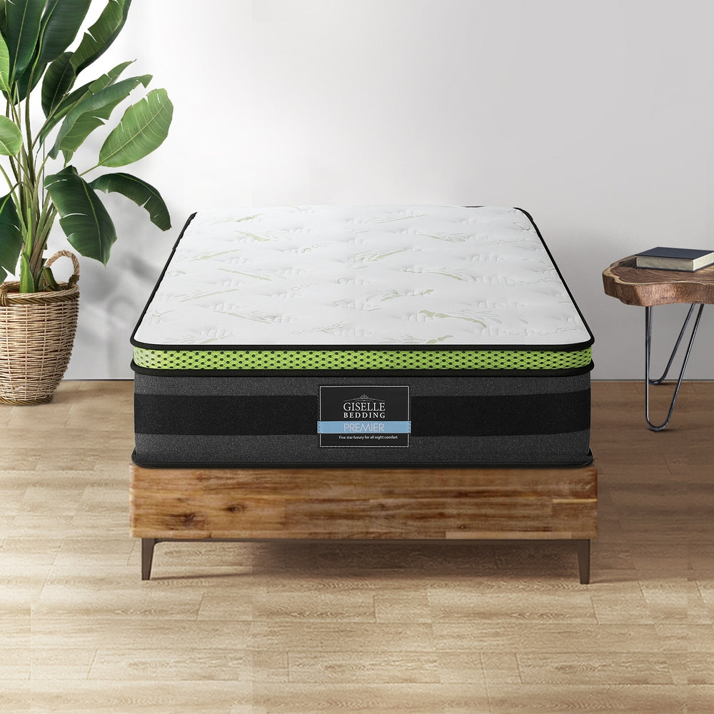 Kingston Slumber Mattress QUEEN Bed Size Bonnell Spring Bedding Firm Foam Top 16CM