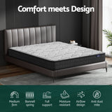 Giselle Bedding 21cm Mattress Euro Top Queen